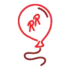 Red Robin balloon illustration